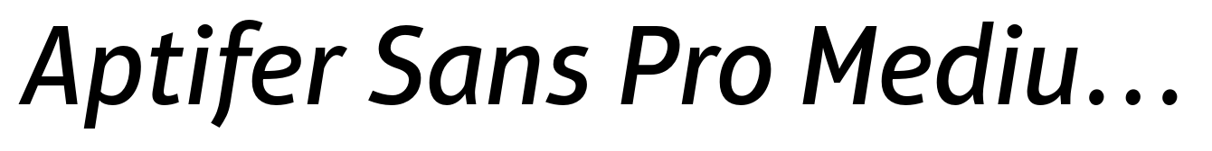 Aptifer Sans Pro Medium Italic